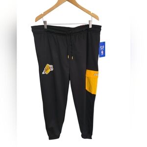 NWT Los Angeles  Lakers Ultra Game Black Joggers Comfort Fit Size XXL